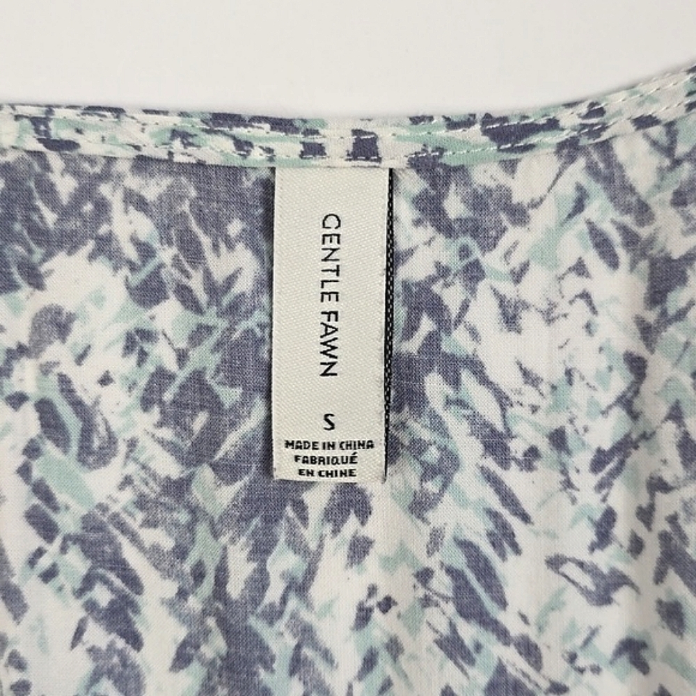 GENTLEFAWN Women's Short Sleeves Lined Jumper Romper Multi Color Print Size S - Picture 11 of 16